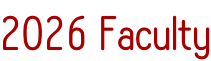 2026 Faculty
